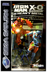 Iron Man and X-O Manowar in Heavy Metal JP Sega Saturn  box art